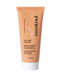 travel-size oil to milk cleansing balm